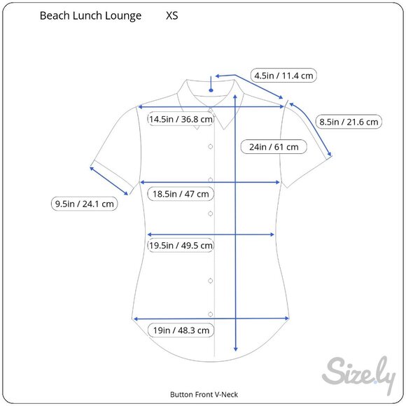 Beach Lunch Lounge XS Floral Button Front Short Sleeve Tie Hem Blouse NWT $50 - Picture 2 of 6